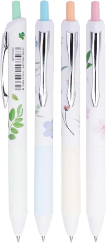 Miniatura 2 de DUNBONG Bolígrafos de gel a base de agua, punta fina de 0.020 in, tinta negra, bolígrafo de tinta de gel, paquete de 4 (multicolor)