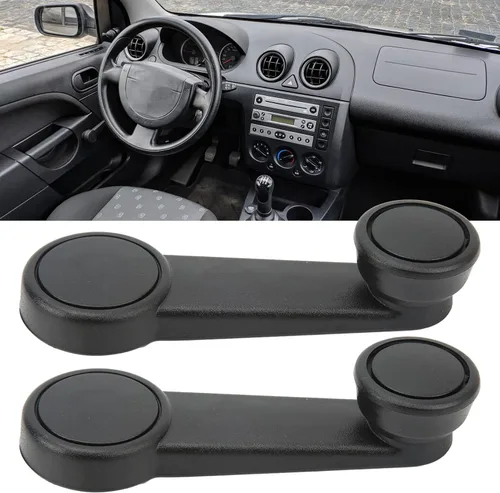 Miniatura 3 de Fydun 2 unids elevalunas de coche manivela manija de puerta reguladores manuales para tránsito enfoque escolta