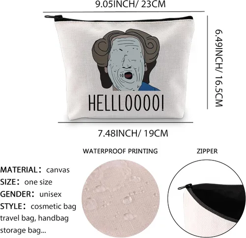 Miniatura 3 de XYANFA Bolsa de maquillaje inspirada en la señora D de los años 90, regalo de película divertida para abuela, bolsa con cremallera para fanáticos