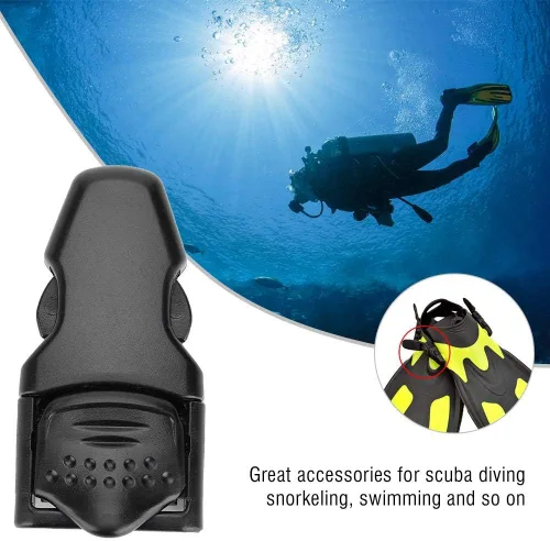 Miniatura 6 de Aletas de natación ajustables, hebillas de liberación rápida para buceo (A)