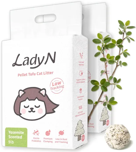 Miniatura 13 de Lady N Pellet Tofu - Arena para gatos con aroma a té Boba, fuerte aglomeración, ultra absorbente, sin polvo, bajo seguimiento, soluble en agua