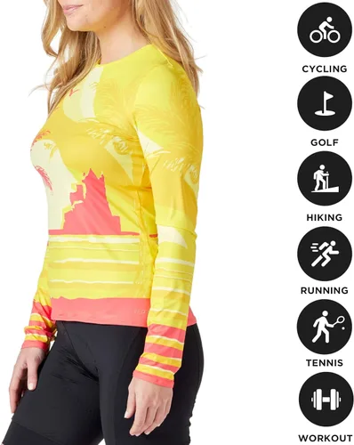Miniatura 4 de Terry Soleil - Camiseta de manga larga para mujer, con protección solar UPF 50+, estilo de vida al aire libre, ajuste atlético