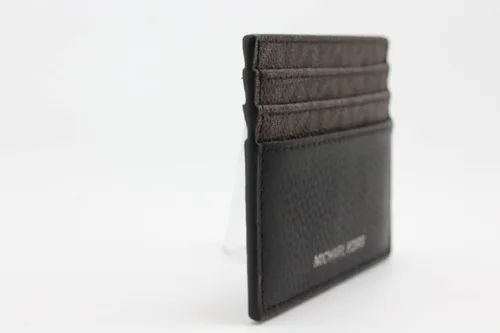 Miniatura 6 de Michael Kors Cooper - Funda para tarjetas altas para hombre, color marrón y negro