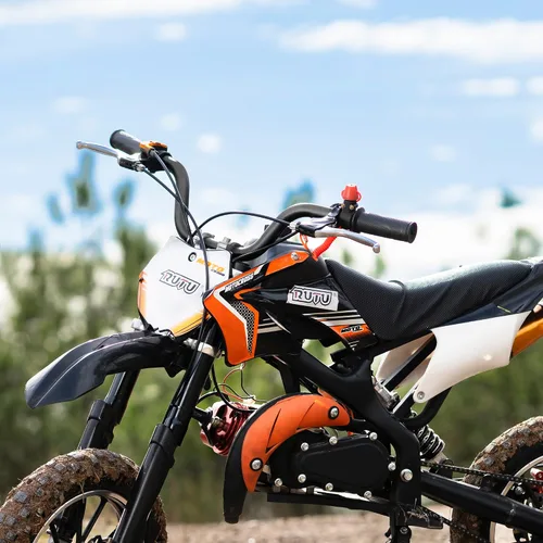 Miniatura 5 de RUTU - Manillares de 7/8 pulgadas para moto de cross para niños de 49-70 cc, barra de mango resistente para 2 tiempos ATV Dirt Bike KX, scooter Negro