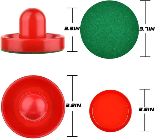Miniatura 4 de Empujadores y discos de hockey de aire, palas de hockey de aire y asas de portería, accesorios de repuesto para mesas de juego