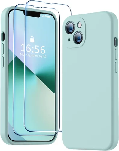 Miniatura 34 de BossKiss Funda compatible con iPhone 13 Pro, silicona de alta calidad mejorada [protección de cámara] [2 protectores de pantalla]