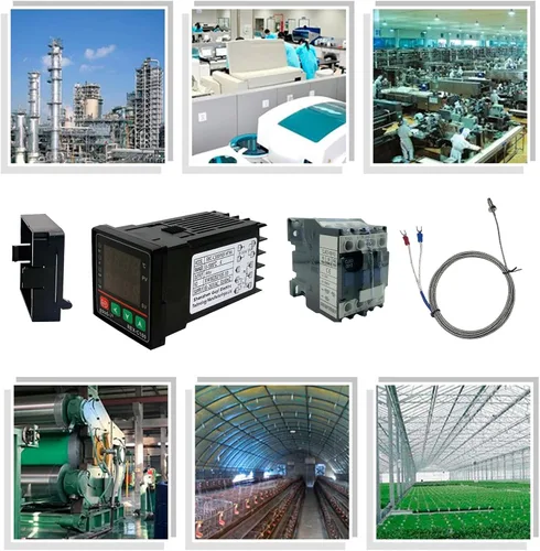 Miniatura 9 de Controlador de temperatura PID, pantalla digital REX-C100 Caja de controladores de temperatura con relé de estado sólido SSR 40DA y sonda termopar