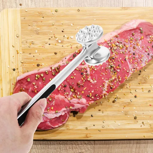 Miniatura 7 de Martillo de carne Mazo de cocina Mazo ablandador de carne Martillo de acero inoxidable 304 Mazo de carne Pounder Cerdo Golpeando Martillo