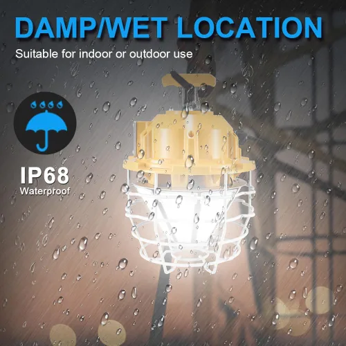 Miniatura 2 de Luz de trabajo temporal LED 250W 37500LM 5000K Luz diurna blanca alta Bahía LED luz de construcción con gancho portátil enlazable duradero LED