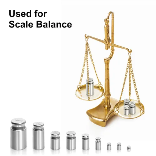 Miniatura 6 de UNIWEIGH Pesos de calibración 7.41 oz, kit de 9 piezas de alta precisión, 0.04 oz 0.07 oz 0.18 oz 0.35 oz 0.71 oz 1.76 oz 3.53 oz con pinzas