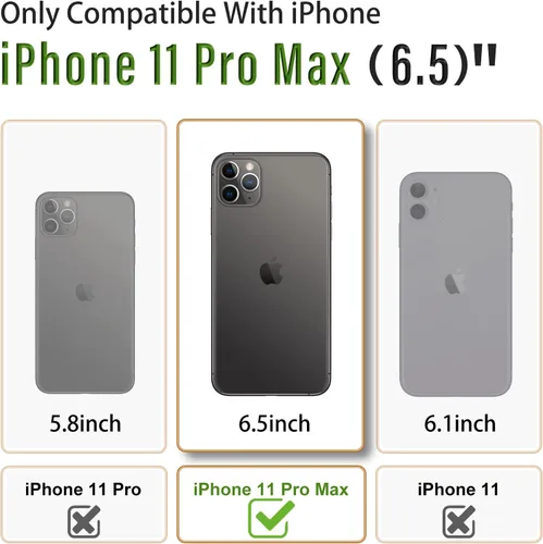 Miniatura 59 de Buleens Funda para iPhone 11 Pro Max Astronauta, Fundas Transparentes para iPhone 11 ProMax con Papel con Purpurina y Soporte de Astronauta, Mujeres