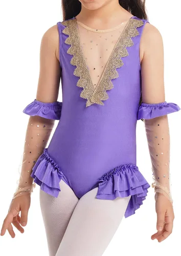 Miniatura 3 de YEAHDOR Disfraz de espectáculo de circo para niñas pequeñas, disfraz de una pieza, leotardo de baile, uniforme de Halloween, traje de Halloween