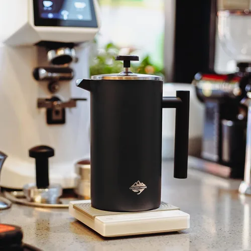 Miniatura 2 de Cafetera de prensa francesa, prensa de café de acero inoxidable 304, 34 onzas (4 tazas), cafetera con recipiente de café de 2.16 onzas, prensas
