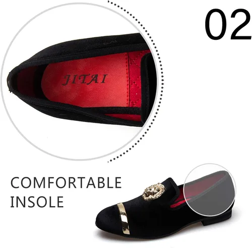 Miniatura 3 de JITAI Penny Mocasines de piel con forro para hombre