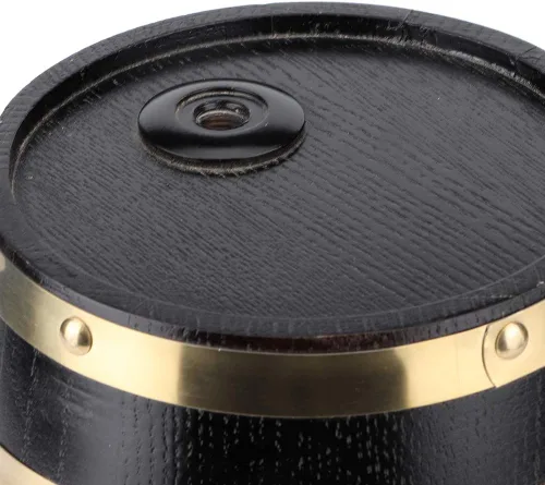 Miniatura 9 de Barril de roble envejecido, contenedor de almacenamiento de barril de vino de alta calidad con soporte para grifo/barril, envejece tu propio whisky