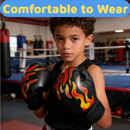 Miniatura 4 de Guantes de Boxeo para Niños Guantes de Boxeo Rojo Azul