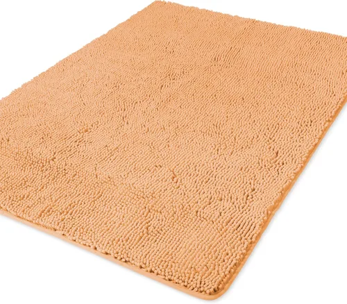 Miniatura 234 de Yeaban Alfombra de pasillo de baño de 24 x 72 pulgadas, antideslizante, alfombra de baño larga de felpilla gruesa, absorbente y lavable, alfombra