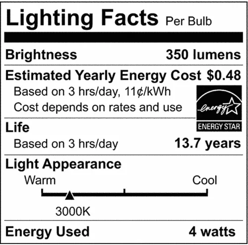 Miniatura 4 de FLMN LED CA10 E12 4W 2PK