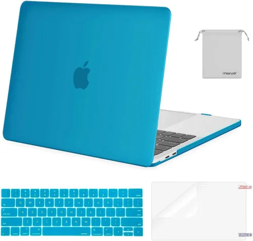 Miniatura 8 de MOSISO - Carcasa rígida de plástico, cubierta de teclado, protector de pantalla y bolsa de almacenamiento para MacBook Pro 13 pulgadas/33 cm Azul