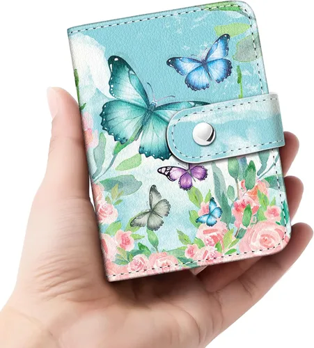 Miniatura 8 de Álbum de Fotos Pequeño Floral Vintage para Películas de 2x3 Pulgadas, 56 Bolsillos Mini Álbum Lindo Libro para Polaroid Fujifilm Instax Mini Cámara