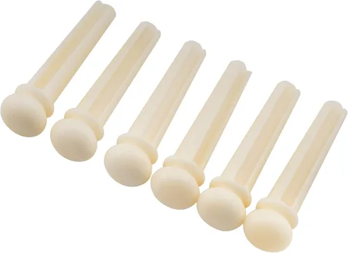 Miniatura 7 de Musiclily Slotted Folk - Pasadores de extremo para guitarra acústica de ébano para piezas de guitarra Martin Taylor, color negro (paquete de 6)