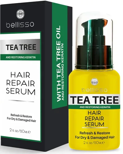 Miniatura 4 de BELLISSO Juego de champú y acondicionador de aceite de árbol de té y aceite de árbol de té, máscara para el cabello y aceite de árbol de té suero