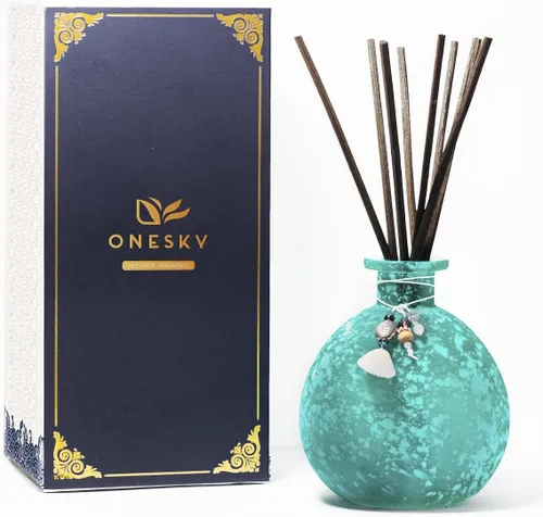 Onesky Ocean Mist - Difusor de varillas para el hogar, baño, oficina, decoración elegante, repuesto de aceite de aromaterapia, aceite esencial de