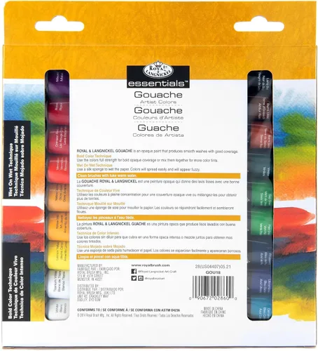 Miniatura 9 de Royal & Langnickel Pintura Gouache, 18 piezas