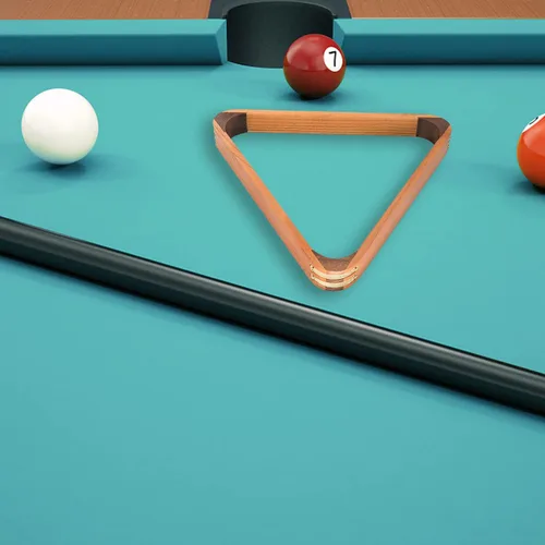 Miniatura 6 de GSE Games & Sports Expert Triángulo de Billar de Madera Maciza para 8 Bolas / Rombo para 9 Bolas, Porta Bolas de Billar para Bolas de Billar