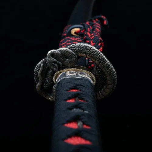Miniatura 17 de Samurai Katana,1060 acero de alto carbono,Acero T10,Acero de Damasco,Aleación Tsuba,Mango de madera maciza