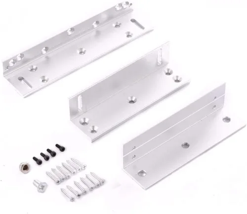 Miniatura 5 de Cerradura electromagnética de 396.8 lbs / 350 libras con soporte Z - Kit de bloqueo Mag de 12 V CC para sistemas de control de acceso, cerradura