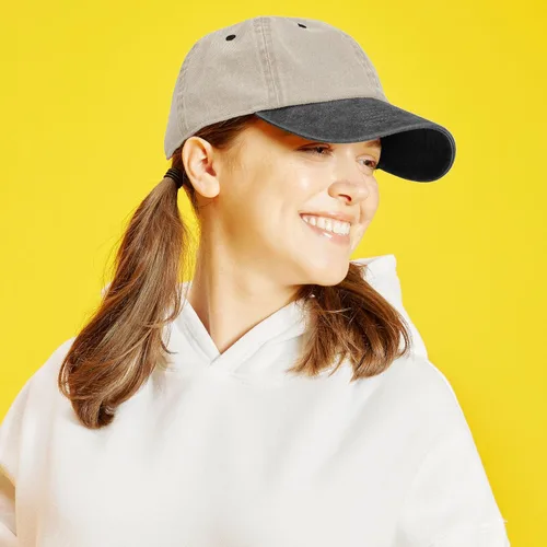 Miniatura 2 de The Hat Depot 100% Cotton Pigment Dyed Low Profile Dad Hat Six Panel Cap