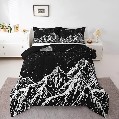 Miniatura 8 de Feelyou Juego de ropa de cama con teclas de piano, edredón de notas musicales para niños, niñas, adolescentes, juego de edredón con patrón musical