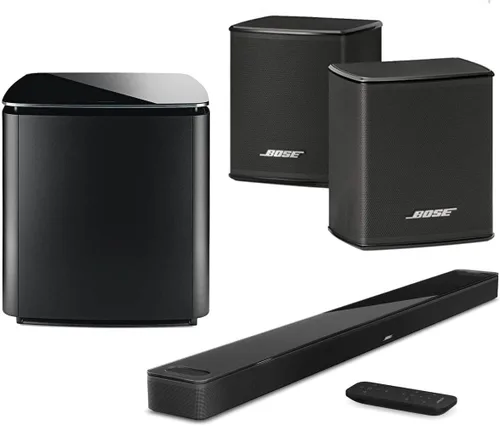 Bose - Sistema de cine en casa Home Theater System Smart Ultra Dolby Atmos con barra de sonido, módulo de graves 700 y 2 altavoces inalámbricos Negro