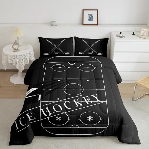 Miniatura 16 de Erosebridal Juego de ropa de cama de baloncesto tamaño individual para niños, juego de edredón deportivo para cancha de baloncesto, edredón marrón