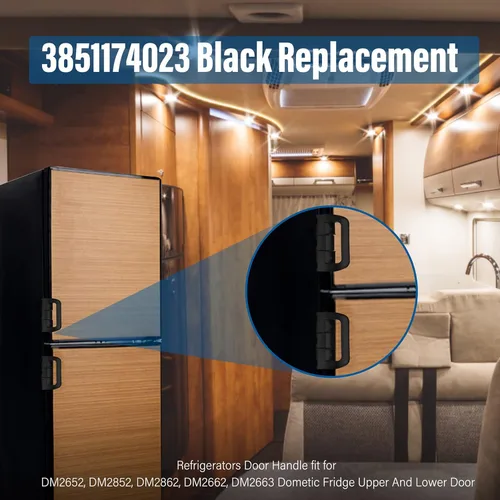 Miniatura 3 de Upgrade 3851174023 - Manija de puerta de refrigerador de RV para refrigerador Dometic RM2652 DM2652 RM2852 RV Trailer Camper Congelador, Nevera