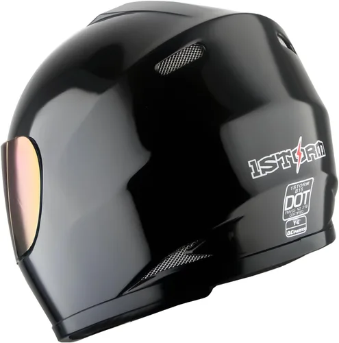 Miniatura 5 de WOW Casco integral para motocicleta, bicicleta urbana BMX MX para niños: HKYB15 Negro brillante