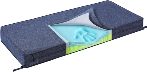 Miniatura 13 de SUNROX Cojín de banco de espuma de gel con lazos, almohadillas universales para banco de espuma ultra duraderas resistentes al agua FadeShield