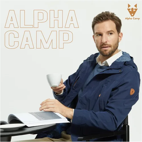 Miniatura 8 de ALPHA CAMP Men Waterproof Jacket with Hood Rain Coat Windbreaker All Weather Breathable Long Soft Shell