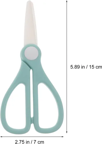 Miniatura 3 de TEHAUX Tijeras de cocina multifuncionales de 5.90 pulgadas, tijeras de alimentos ligeras para cortar verduras, frutas, pizza, pollo y jardín, diseño