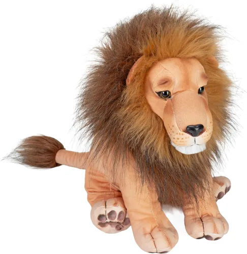 Wild Republic Colección de artista, león, regalo para niños, 15 pulgadas, juguete de peluche, relleno es botellas de agua recicladas hiladas.