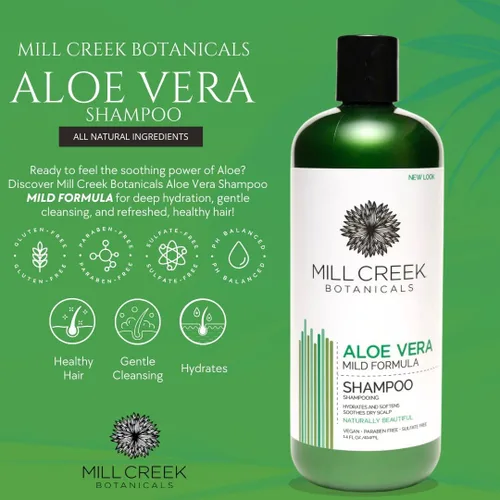 Miniatura 3 de Mill Creek Champú Aloe Vera (natural y orgánico) - 14 fl. oz.