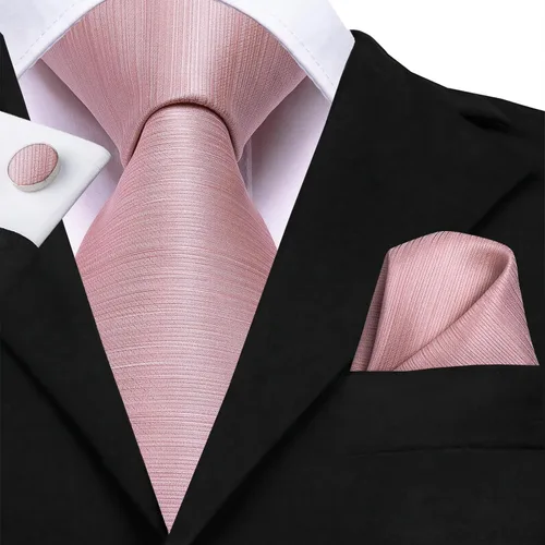 Miniatura 5 de Dubulle Corbata tejida de cachemira para hombre y gemelos de pañuelo para hombre, conjunto de gemelos para boda formal y negocios