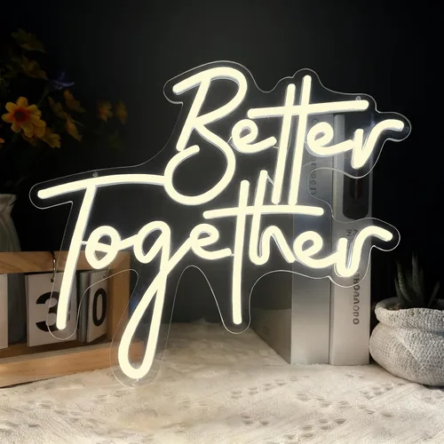 Miniatura 9 de Letrero de neón con texto en inglés "You're Like Really Pretty Neon", luz de neón LED rosa con atenuador y alimentación USB, decoración de pared