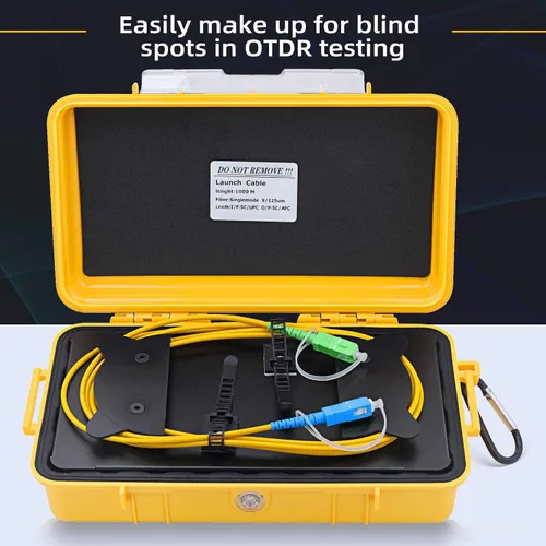 Miniatura 4 de Herramienta de prueba de fibra óptica SC/UPC-SC/APC SM (9/125) OTDR Cable de extensión de caja de cable de lanzamiento OTDR Eliminador de zona muerta