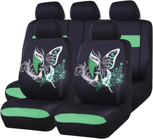 Paquete de fundas de asiento universales Insparation 11 unidades de Car Pass. Ajuste universal para vehículos, autos, con interior de espuma