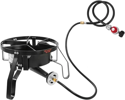 Miniatura 4 de WADEO Manguera de extensión de propano de 12 pies con conector hembra macho de 3/8 pulgadas, manguera larga de línea de gas de propano para parrilla