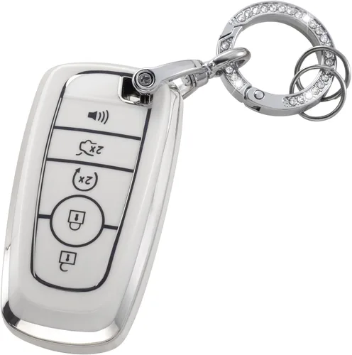 Miniatura 33 de YO&YOYE Funda para Llavero de TPU con Anillo para Llaves