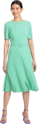 Miniatura 3 de Maggy London Vestido de crepé de buceo de manga corta para mujer