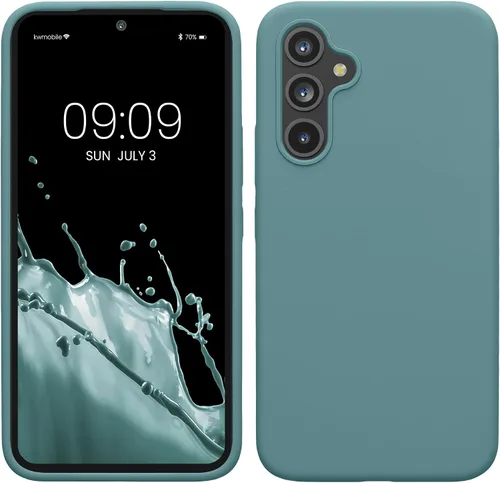 Miniatura 256 de kwmobile Funda Compatible con Samsung Galaxy A14 5G - Funda de teléfono de TPU y silicona con acabado suave - Verde Lima